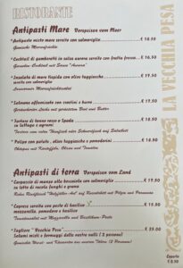 La Vecchia Pesa Luino menù-Antipasti