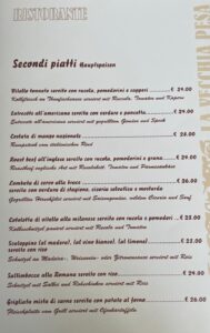 La Vecchia Pesa Luino menù-Secondi Piatti