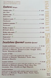 La Vecchia Pesa Luino menù-Insalate