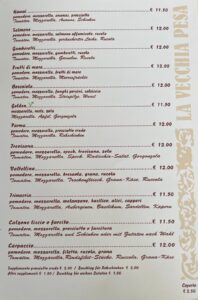 La Vecchia Pesa Luino menù-Pizze