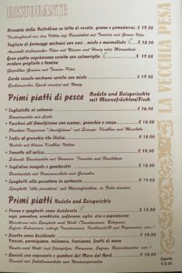 La Vecchia Pesa Luino menù-Primi Piatti
